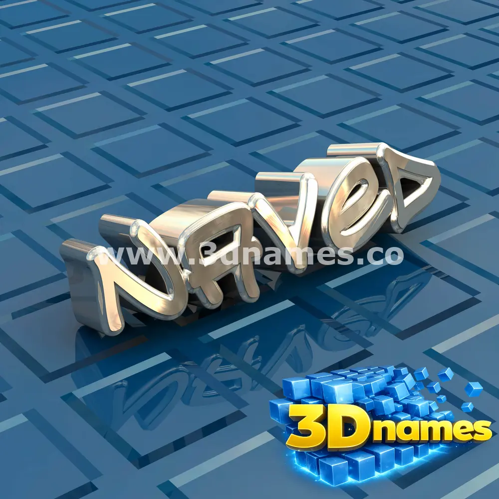 naved in Blue Bling style - 3D name wallpaper