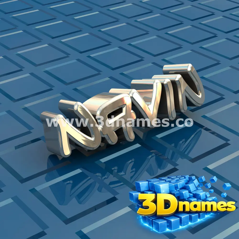 navin in Blue Bling style - 3D name wallpaper