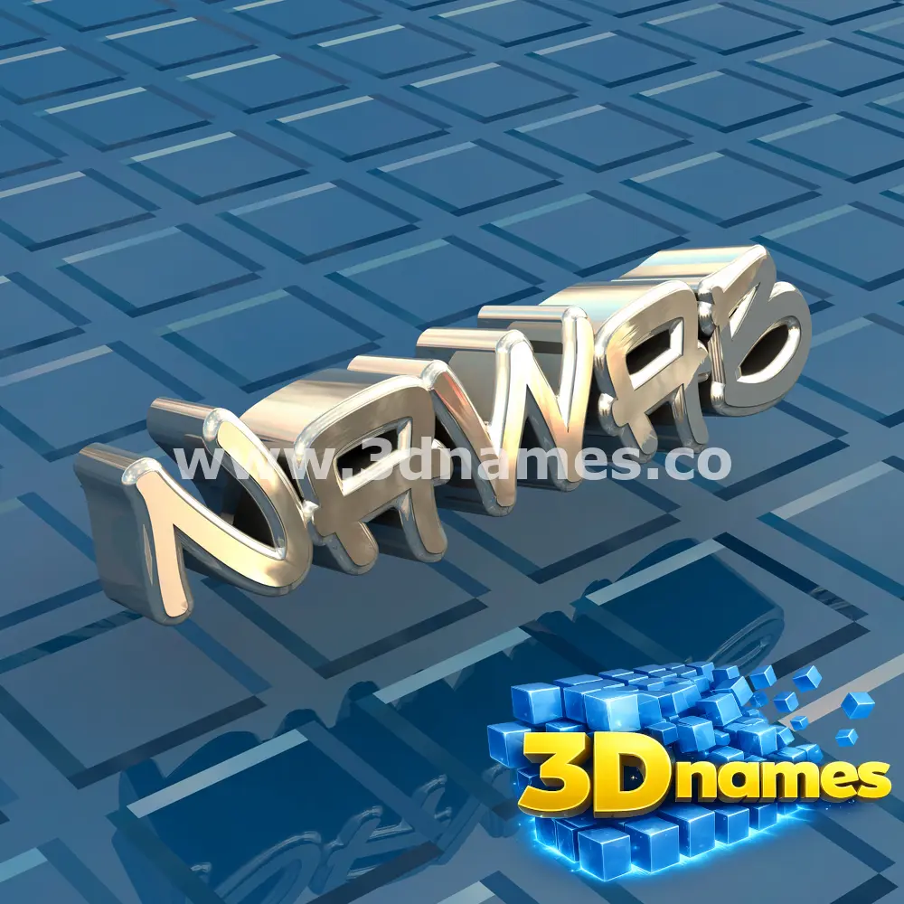nawab in Blue Bling style - 3D name wallpaper