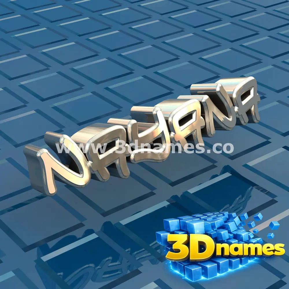 nayana in Blue Bling style - 3D name wallpaper
