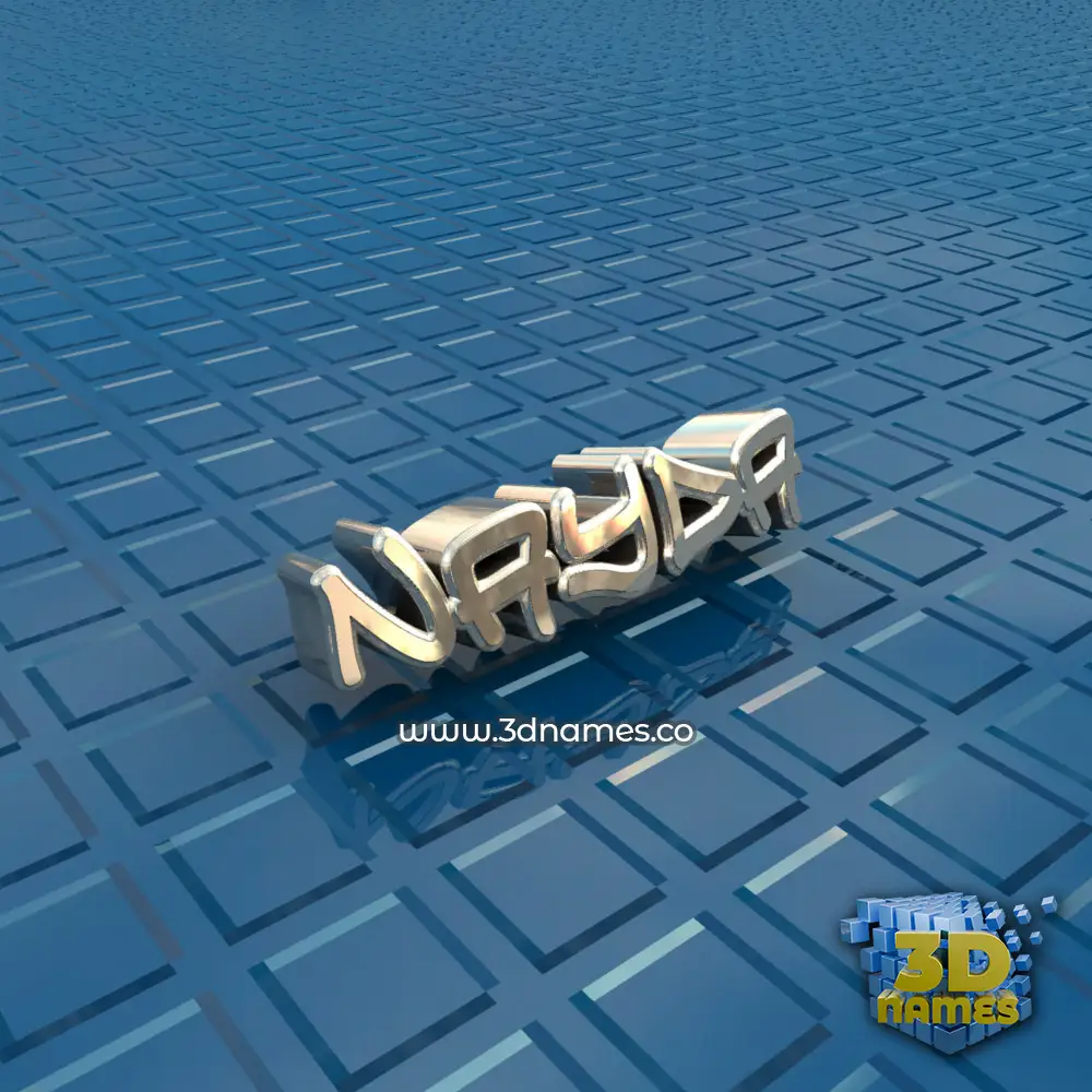 nayda in Blue Bling style - 3D name wallpaper