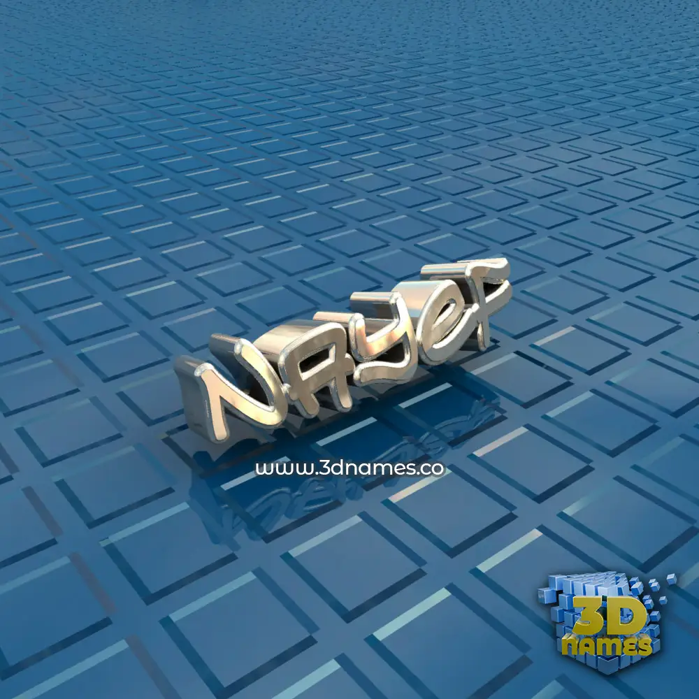 nayef in Blue Bling style - 3D name wallpaper