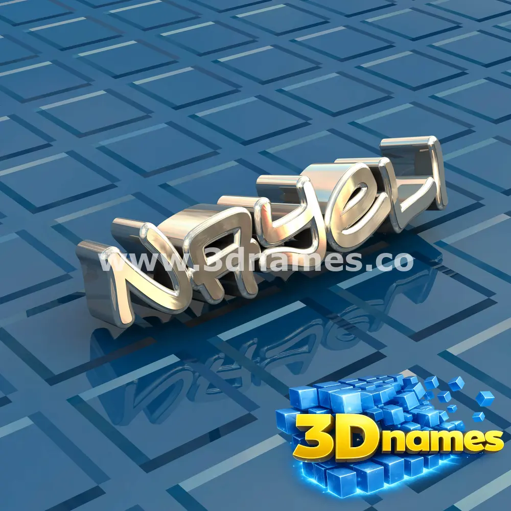 nayeli in Blue Bling style - 3D name wallpaper