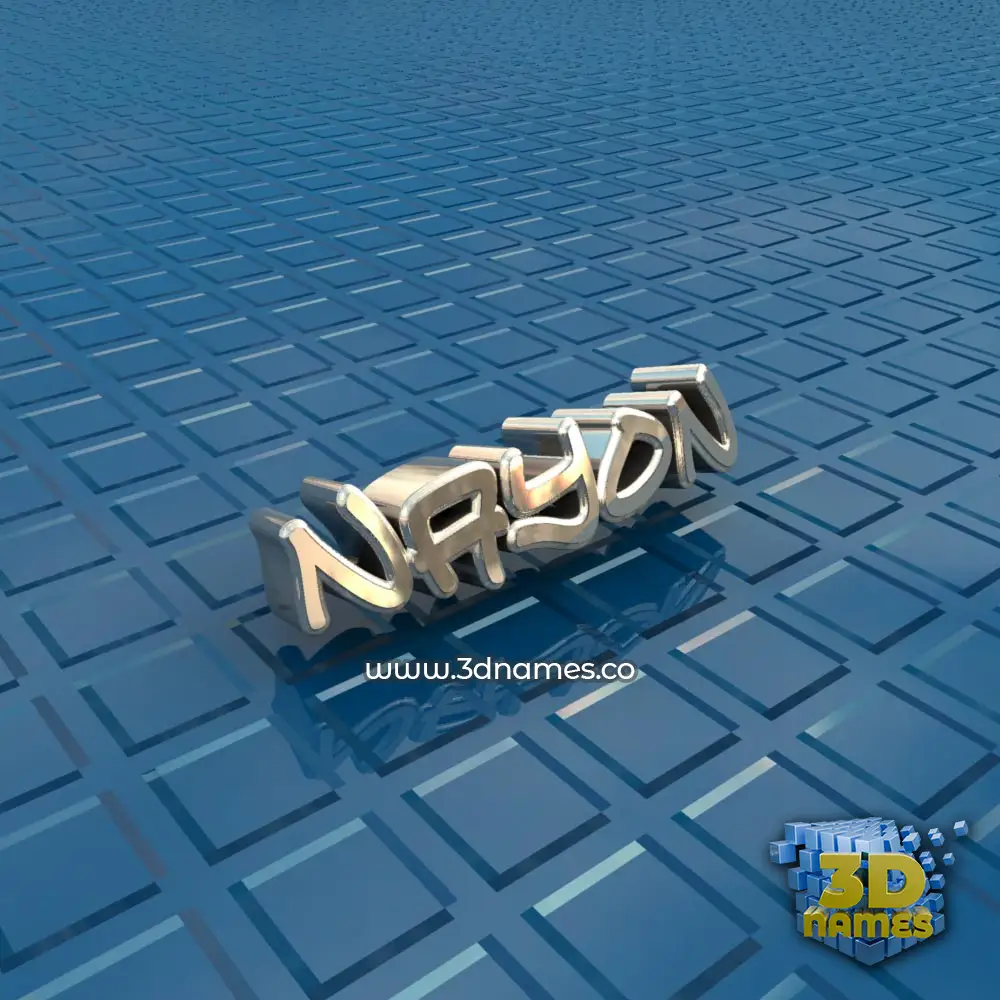 nayon in Blue Bling style - 3D name wallpaper