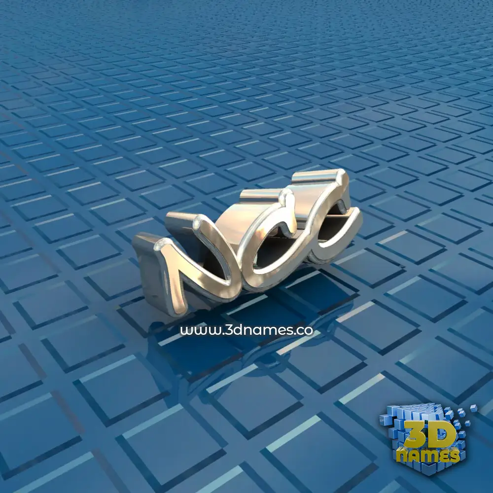 ncc in Blue Bling style - 3D name wallpaper