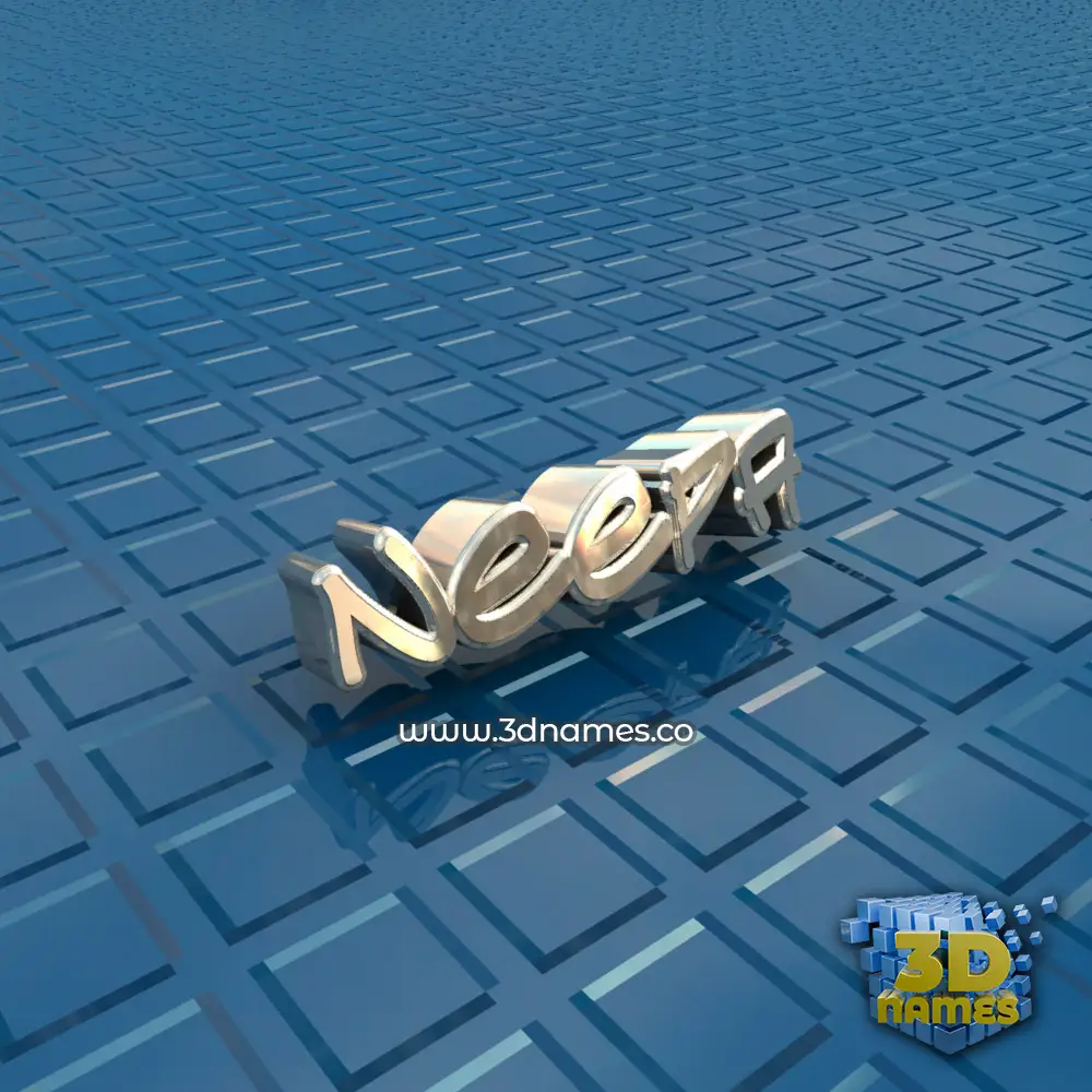 neepa in Blue Bling style - 3D name wallpaper