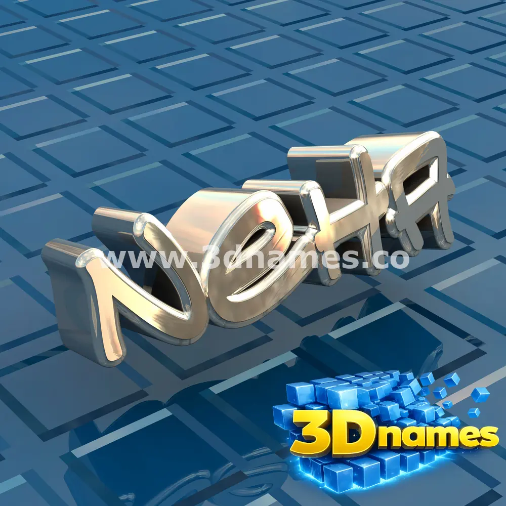 neha in Blue Bling style - 3D name wallpaper
