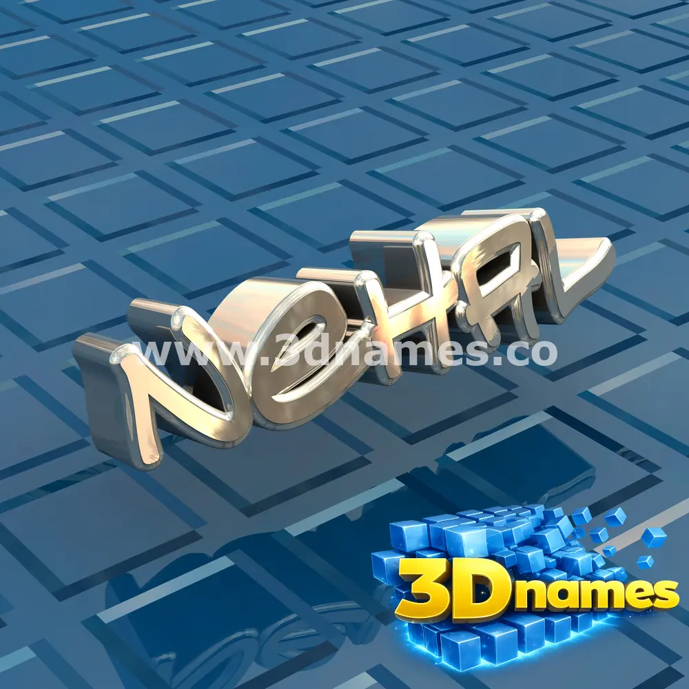 nehal in Blue Bling style - 3D name wallpaper