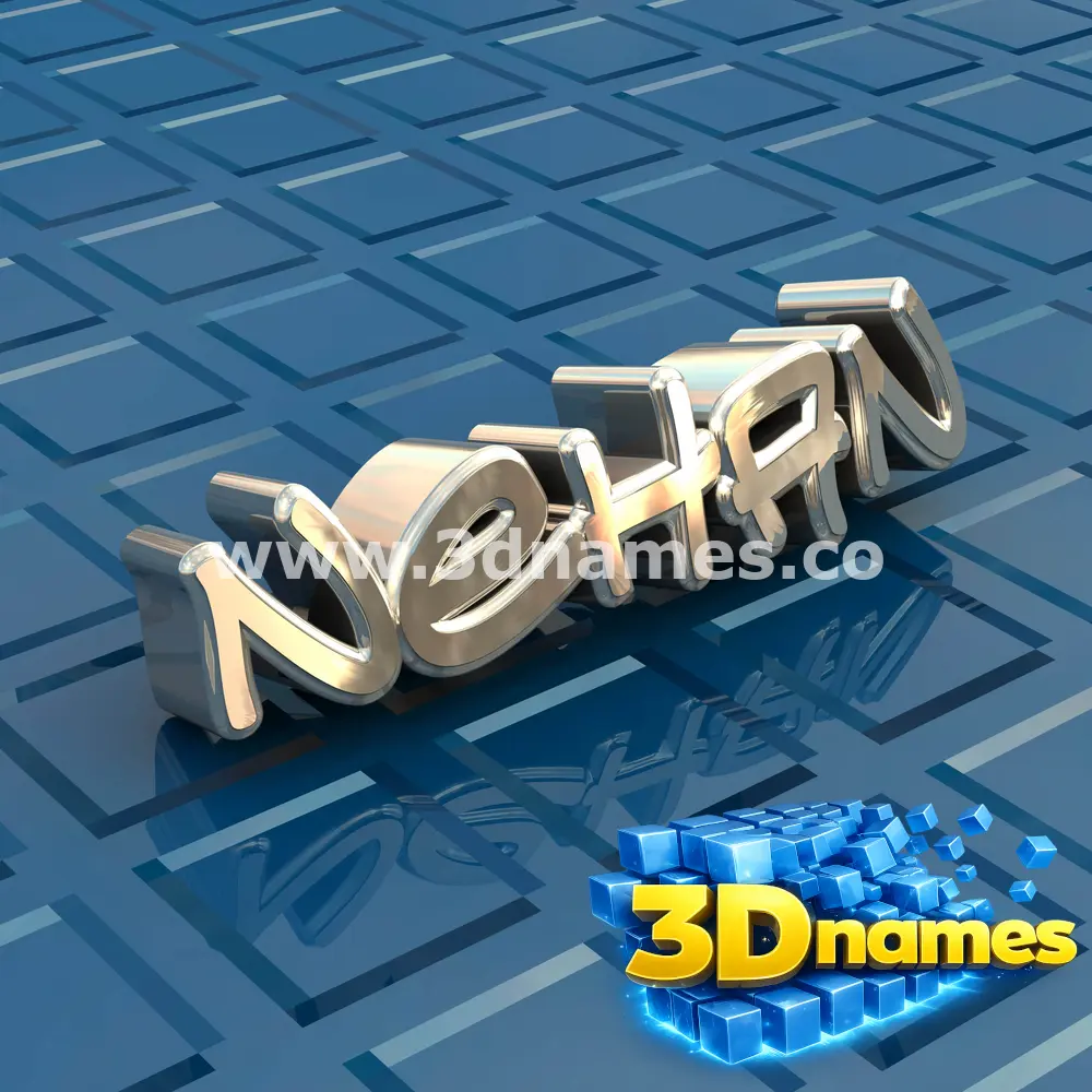 nehan in Blue Bling style - 3D name wallpaper