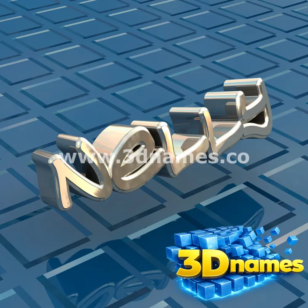 nelly in Blue Bling style - 3D name wallpaper