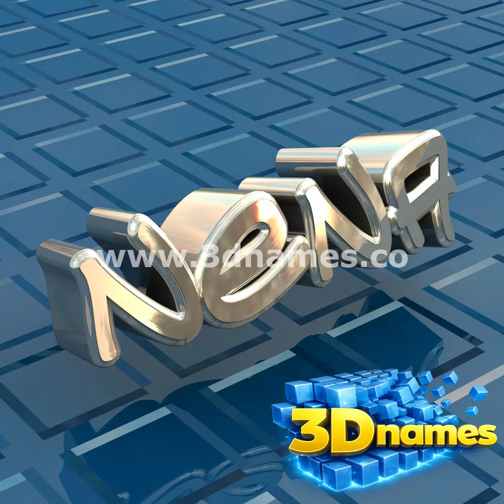 nena in Blue Bling style - 3D name wallpaper