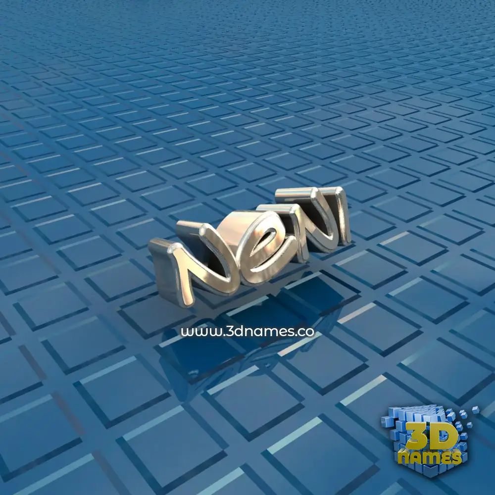 neni in Blue Bling style - 3D name wallpaper