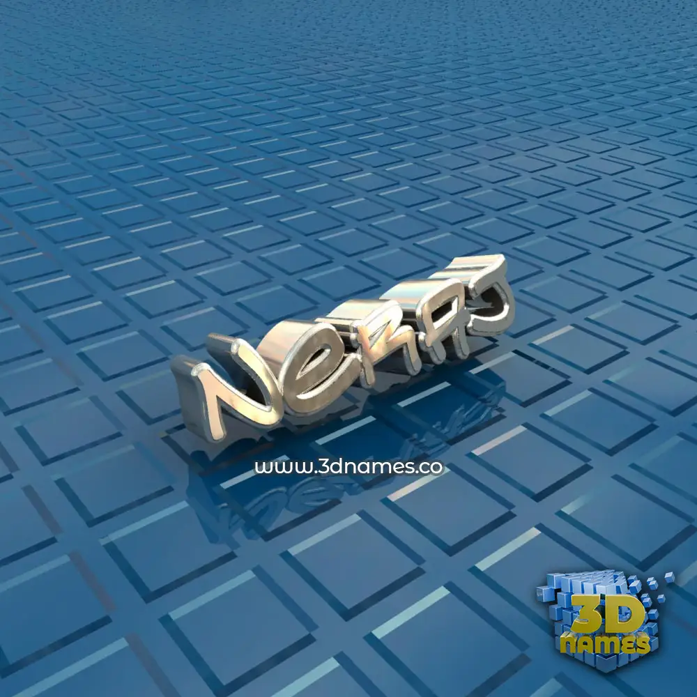neraj in Blue Bling style - 3D name wallpaper