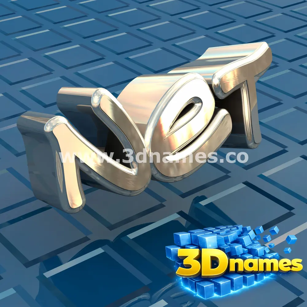 net in Blue Bling style - 3D name wallpaper
