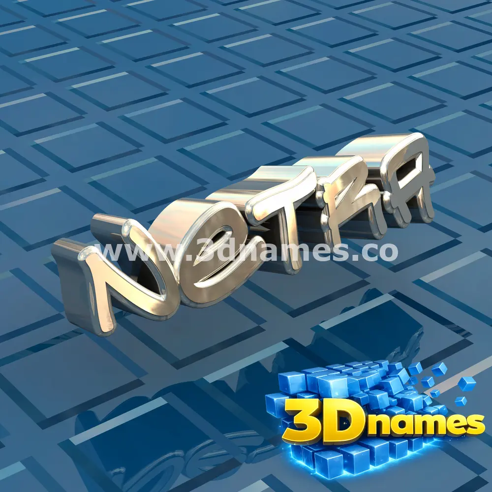 netra in Blue Bling style - 3D name wallpaper