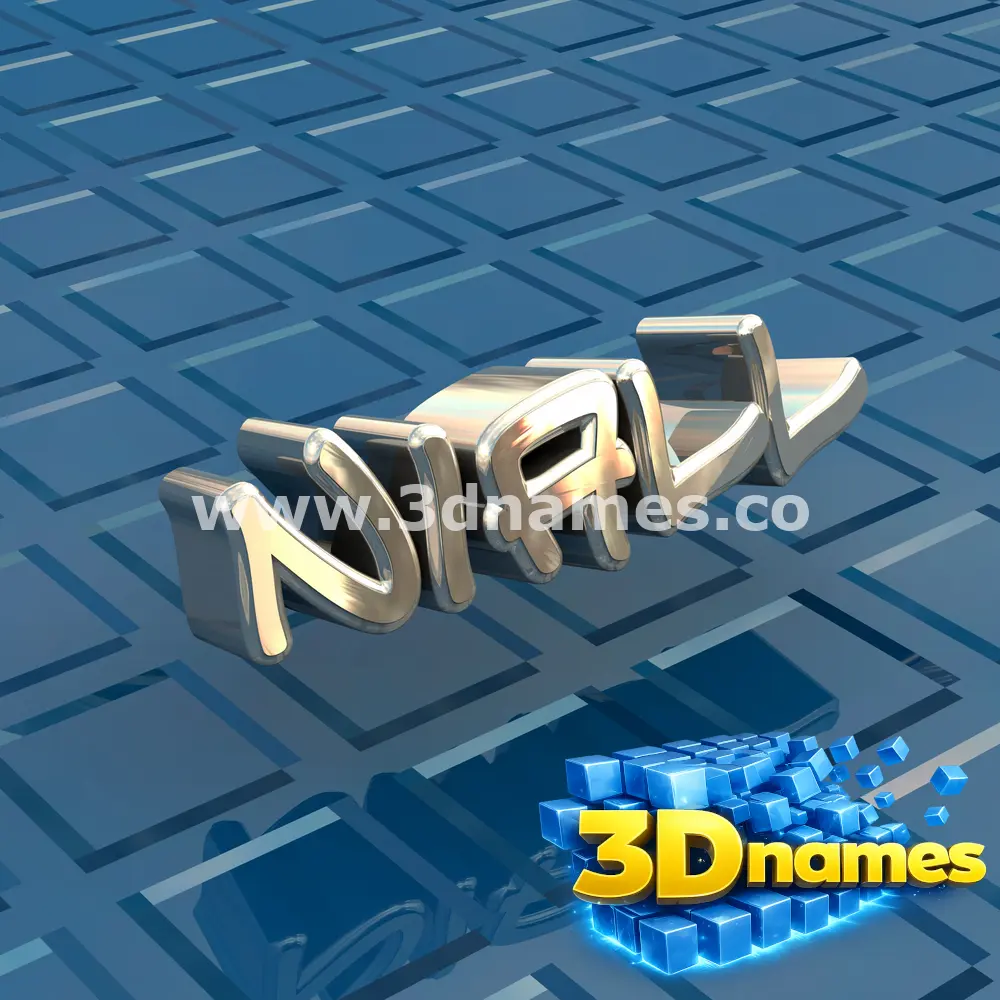 niall in Blue Bling style - 3D name wallpaper