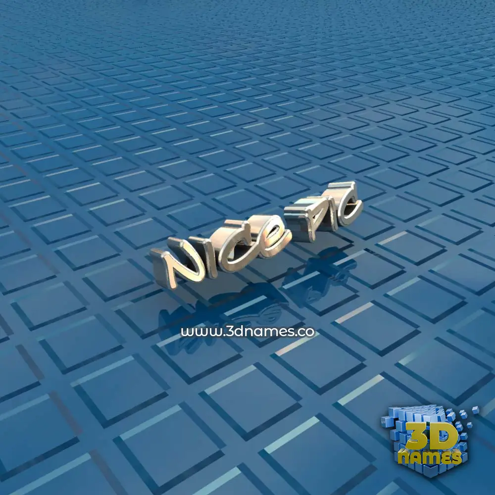 nice pic in Blue Bling style - 3D name wallpaper
