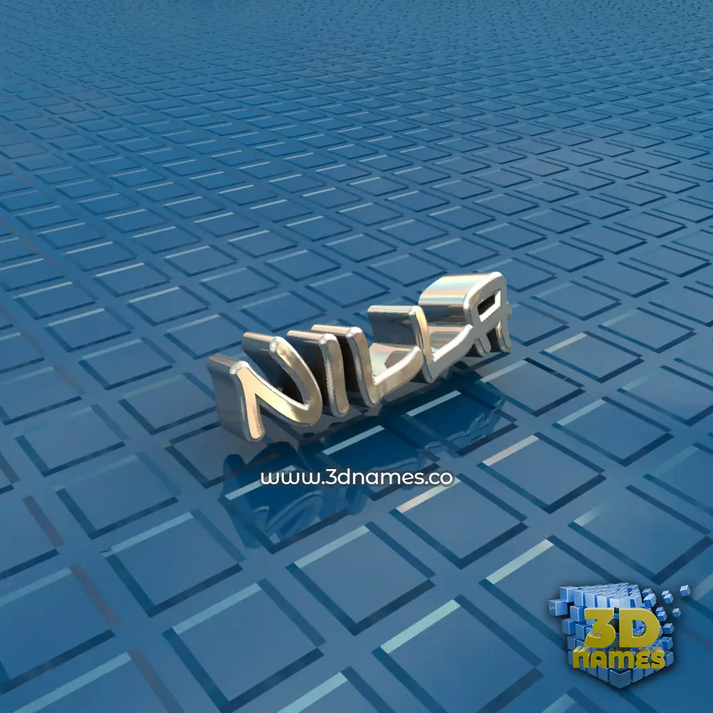 nilla in Blue Bling style - 3D name wallpaper