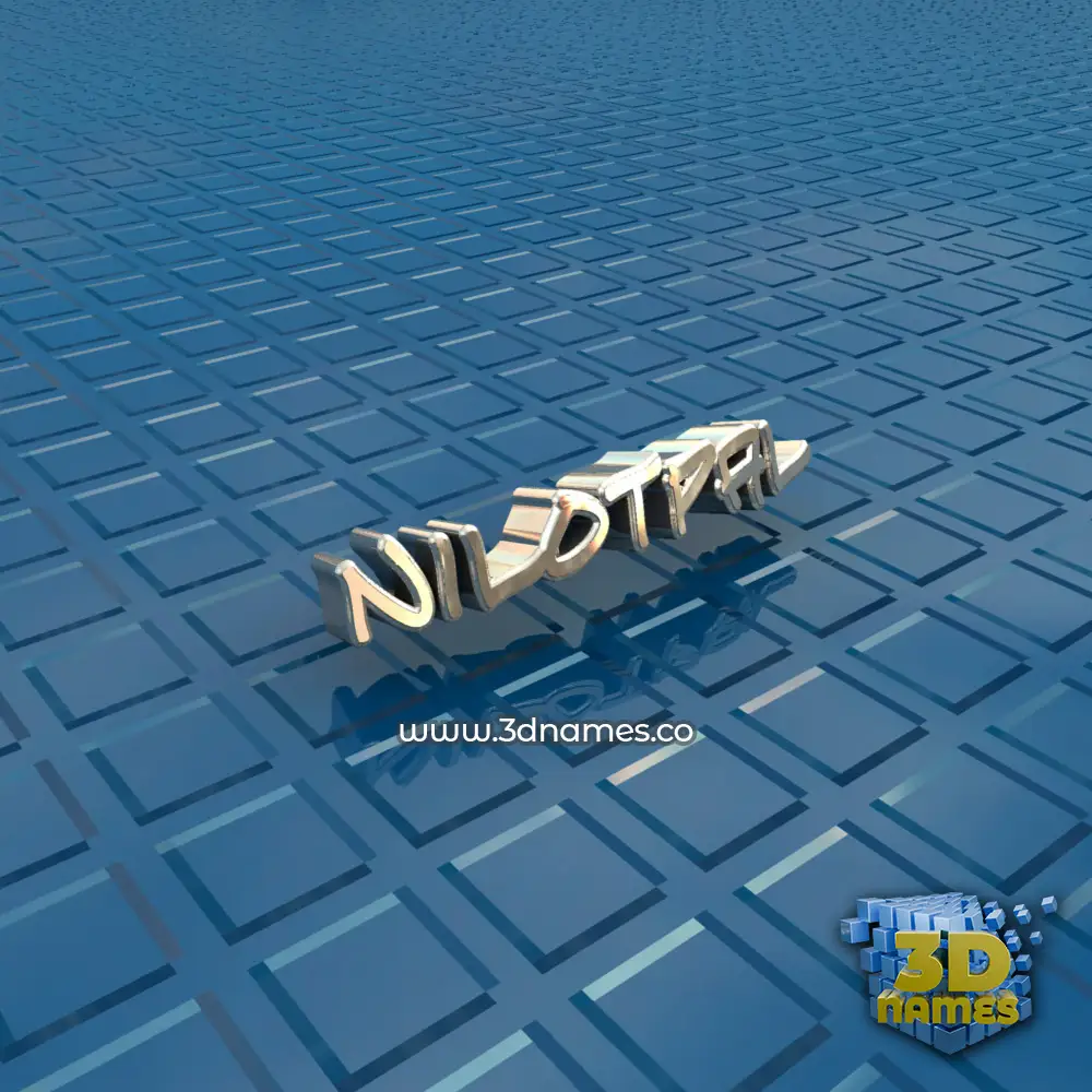 nilotpal in Blue Bling style - 3D name wallpaper