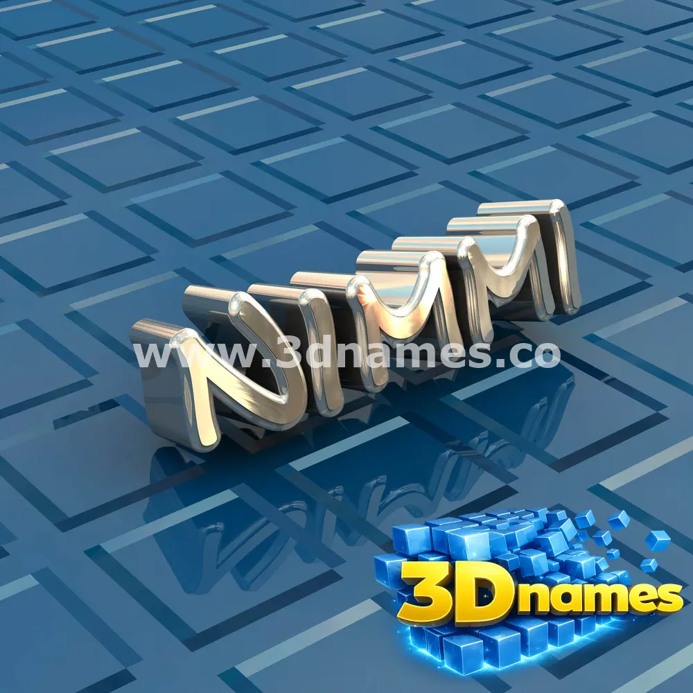 nimmi in Blue Bling style - 3D name wallpaper