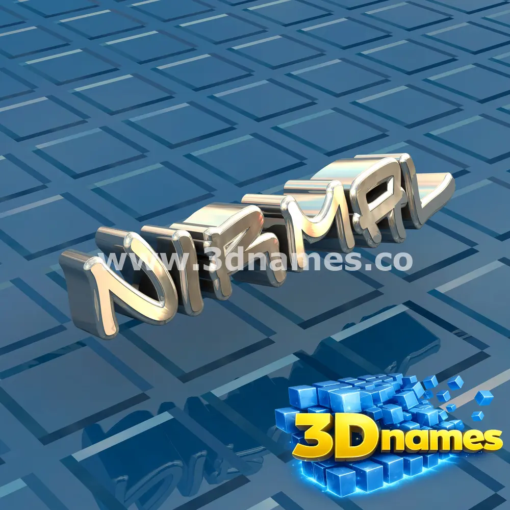 nirmal in Blue Bling style - 3D name wallpaper