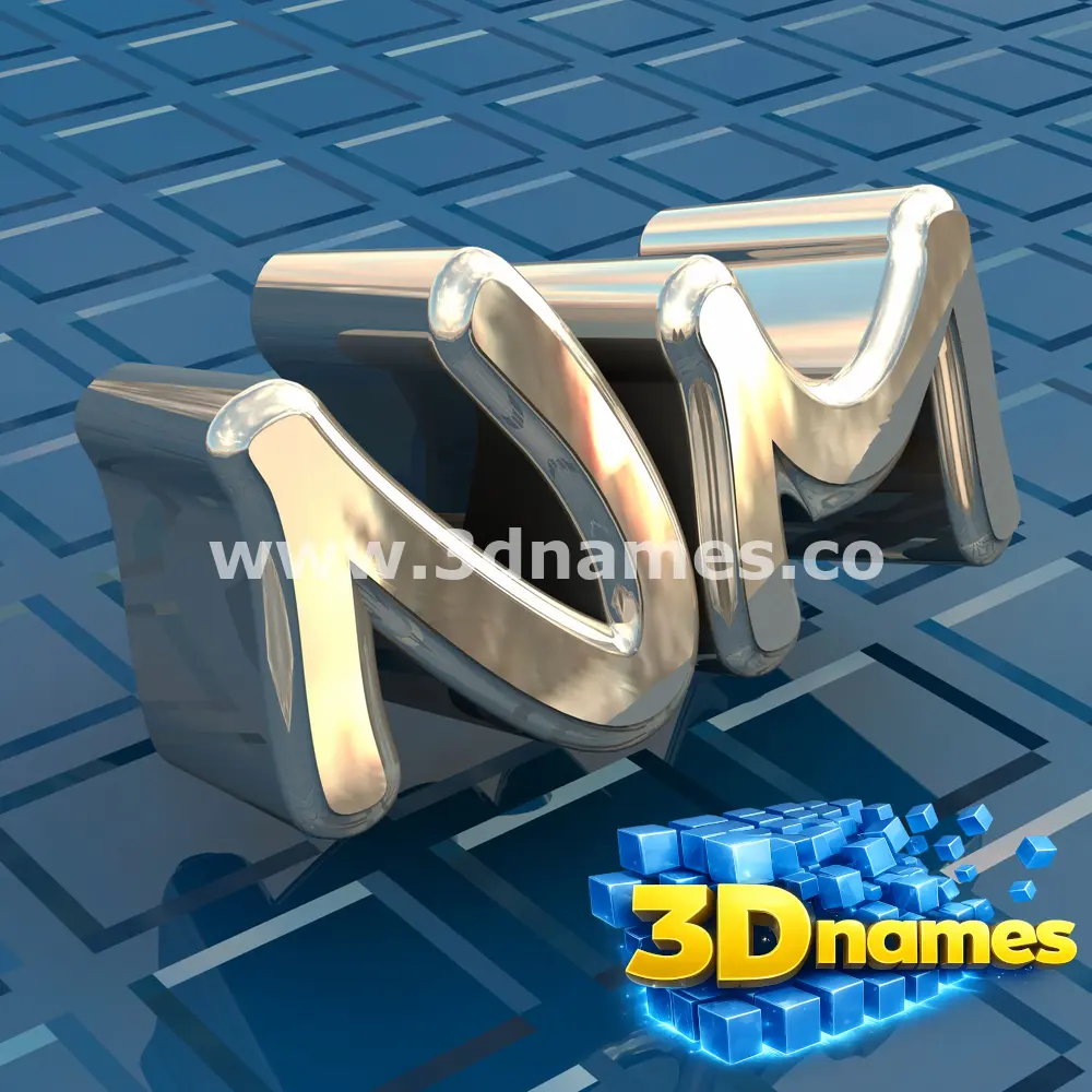nm in Blue Bling style - 3D name wallpaper