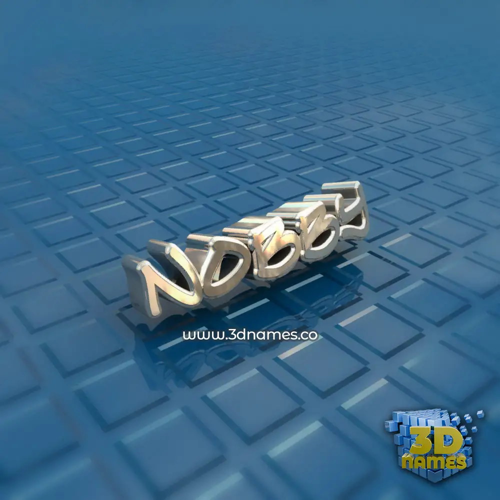 nobby in Blue Bling style - 3D name wallpaper