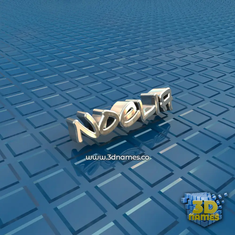 noelia in Blue Bling style - 3D name wallpaper