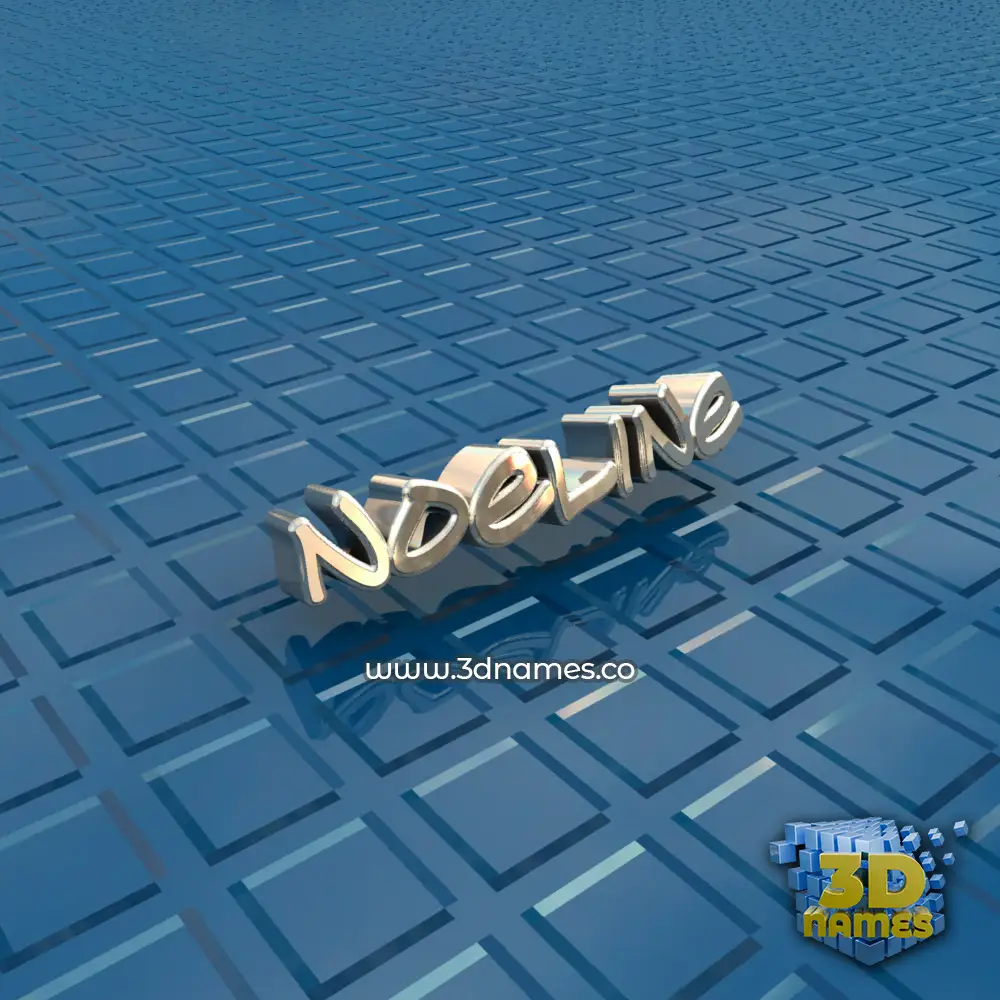 noeline in Blue Bling style - 3D name wallpaper
