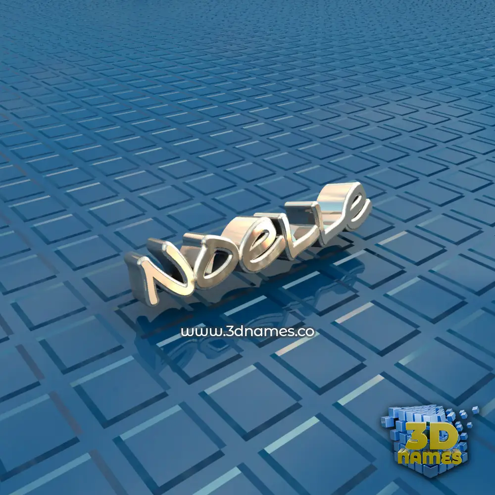 noelle in Blue Bling style - 3D name wallpaper