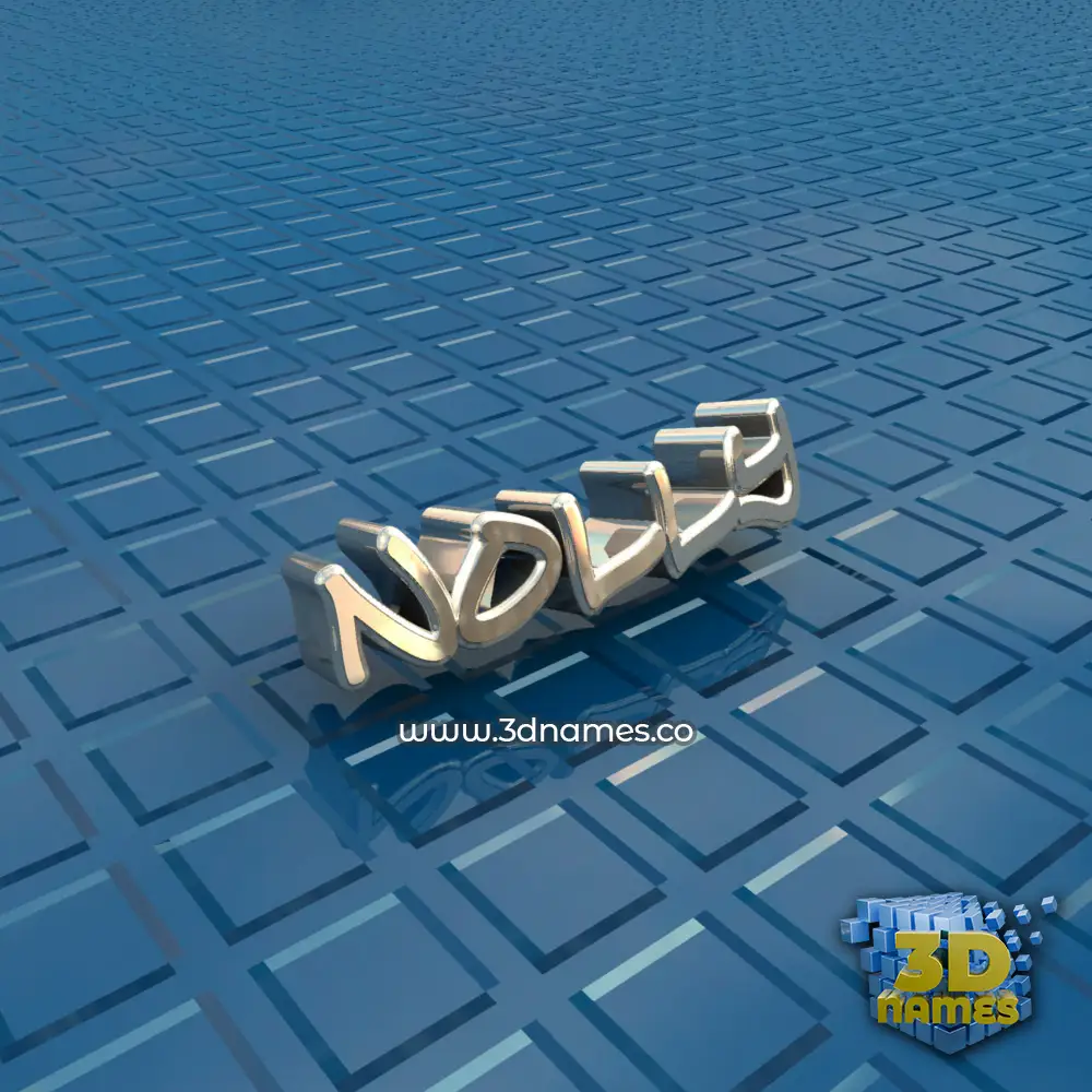 nolly in Blue Bling style - 3D name wallpaper