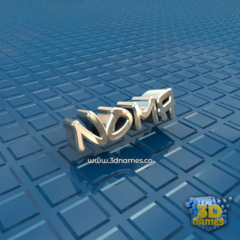 noma in Blue Bling style - 3D name wallpaper