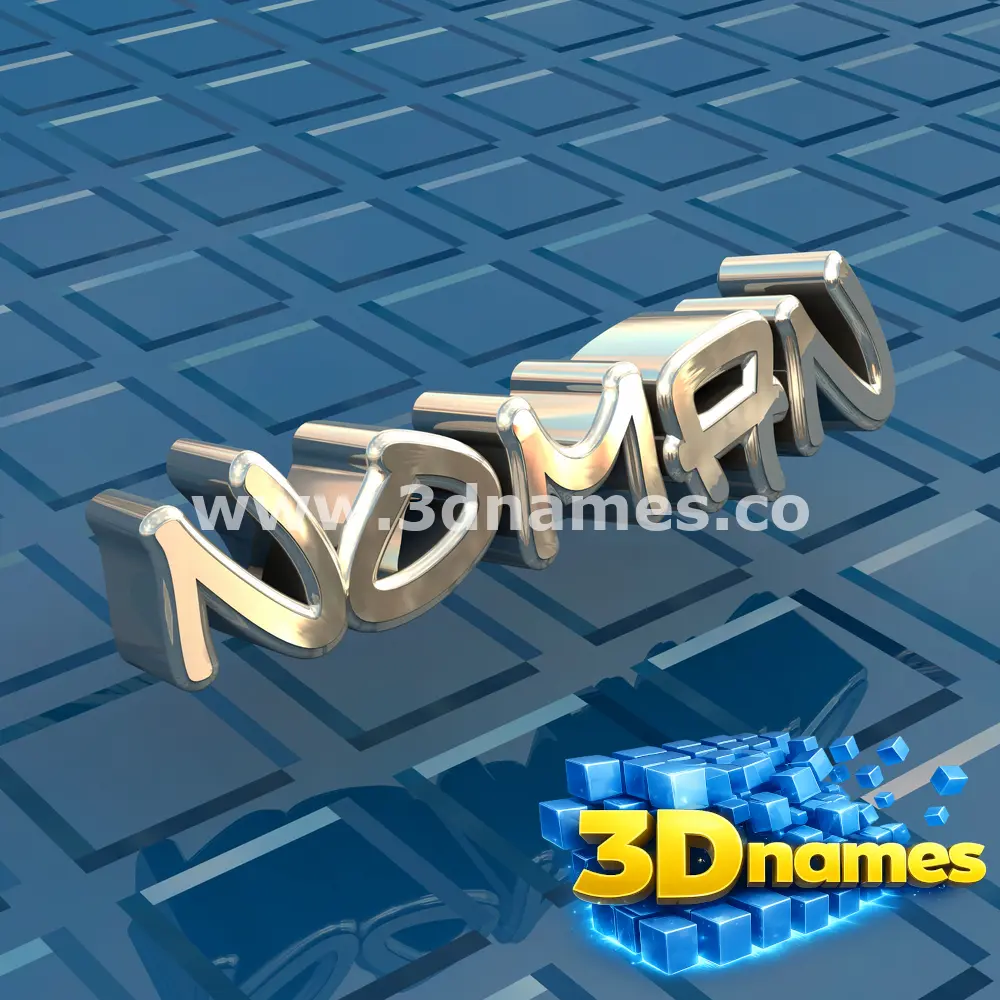 noman in Blue Bling style - 3D name wallpaper