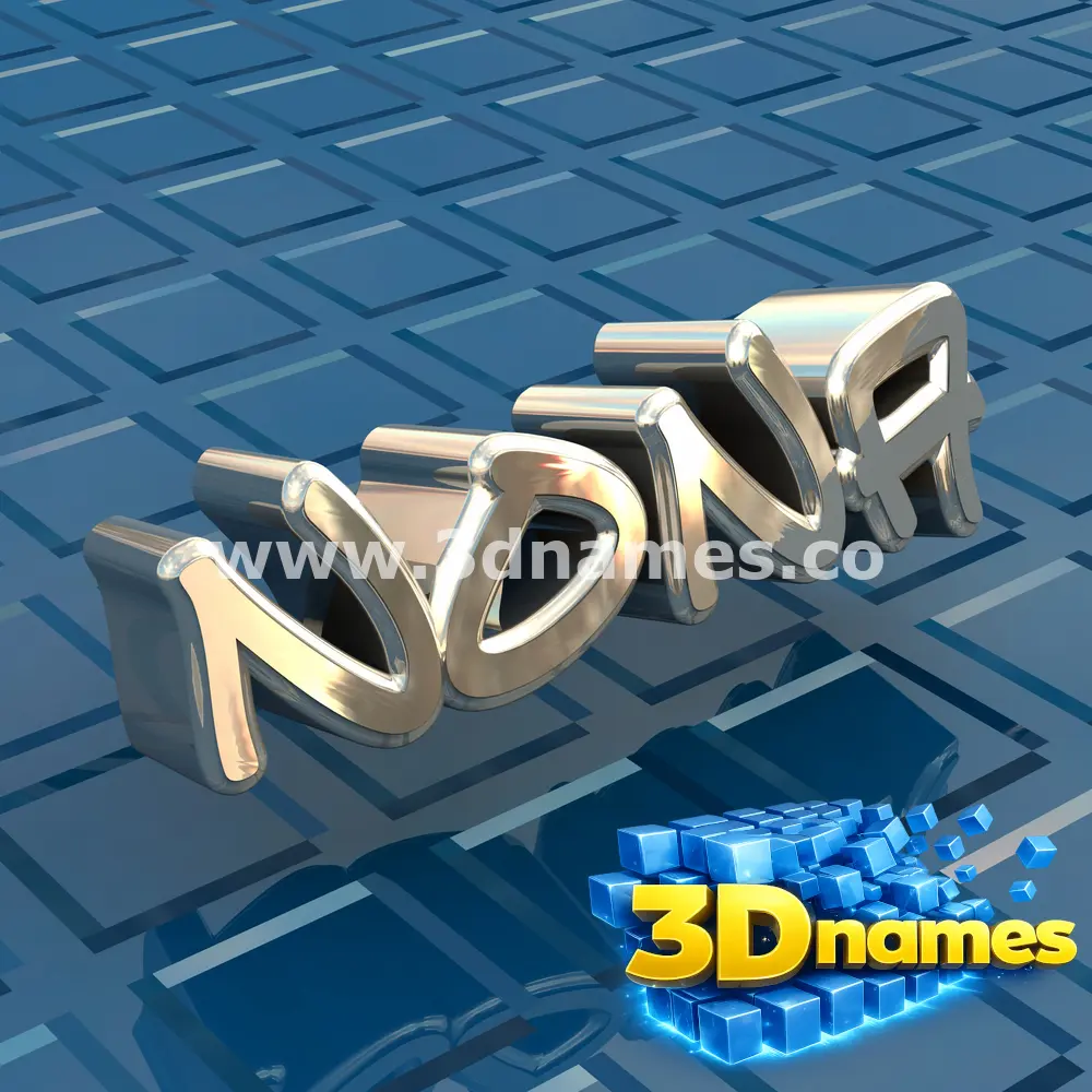 nona in Blue Bling style - 3D name wallpaper