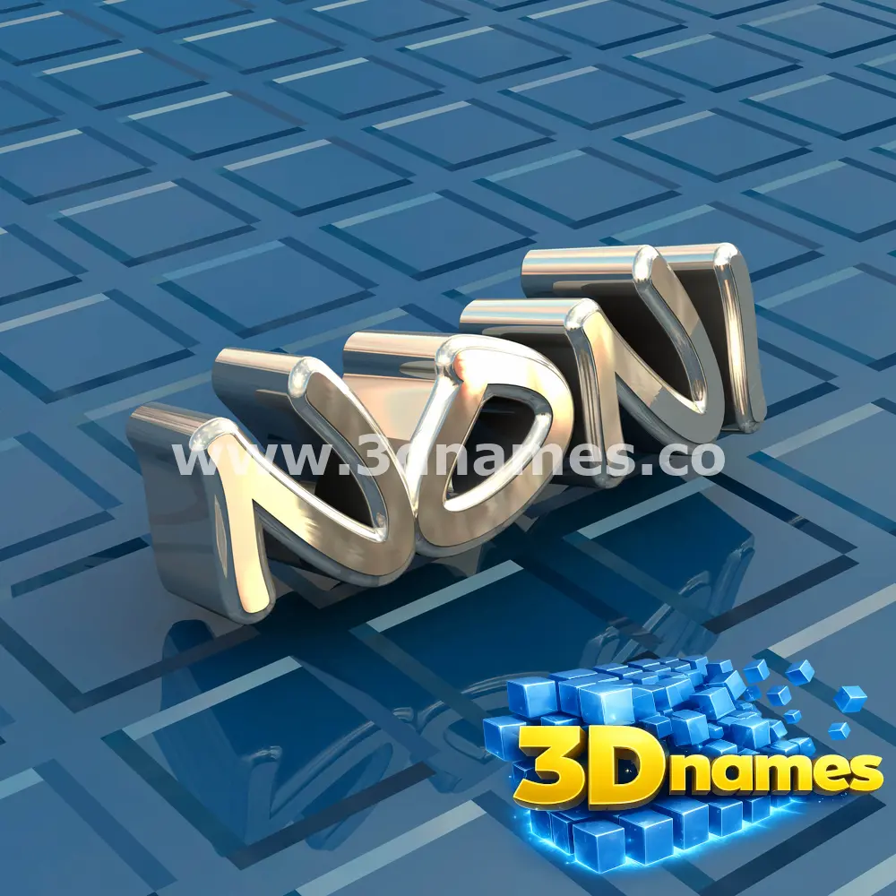 noni in Blue Bling style - 3D name wallpaper