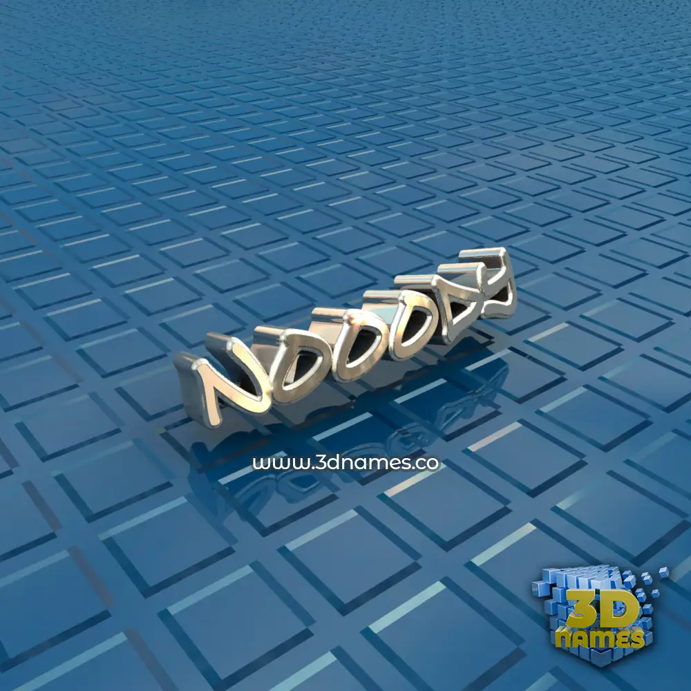 nooody in Blue Bling style - 3D name wallpaper