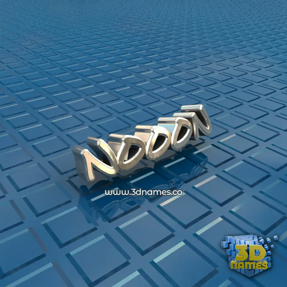 nooon in Blue Bling style - 3D name wallpaper