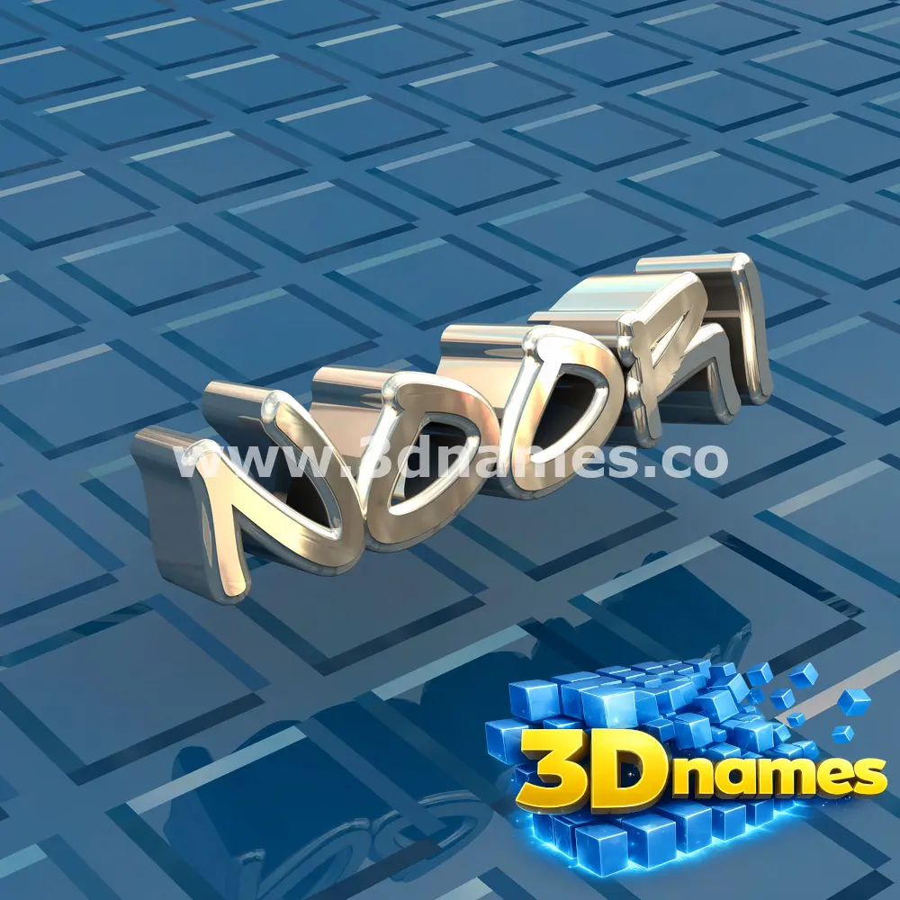 noori in Blue Bling style - 3D name wallpaper