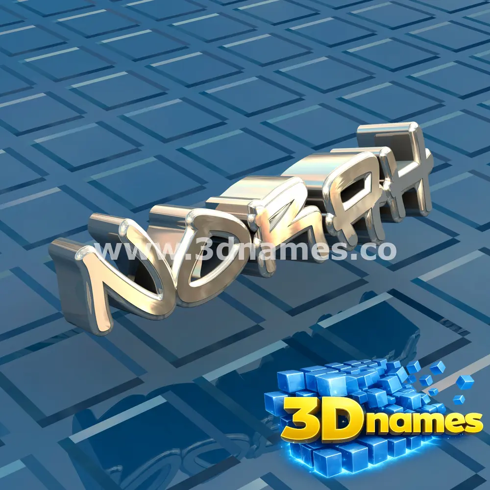 norah in Blue Bling style - 3D name wallpaper
