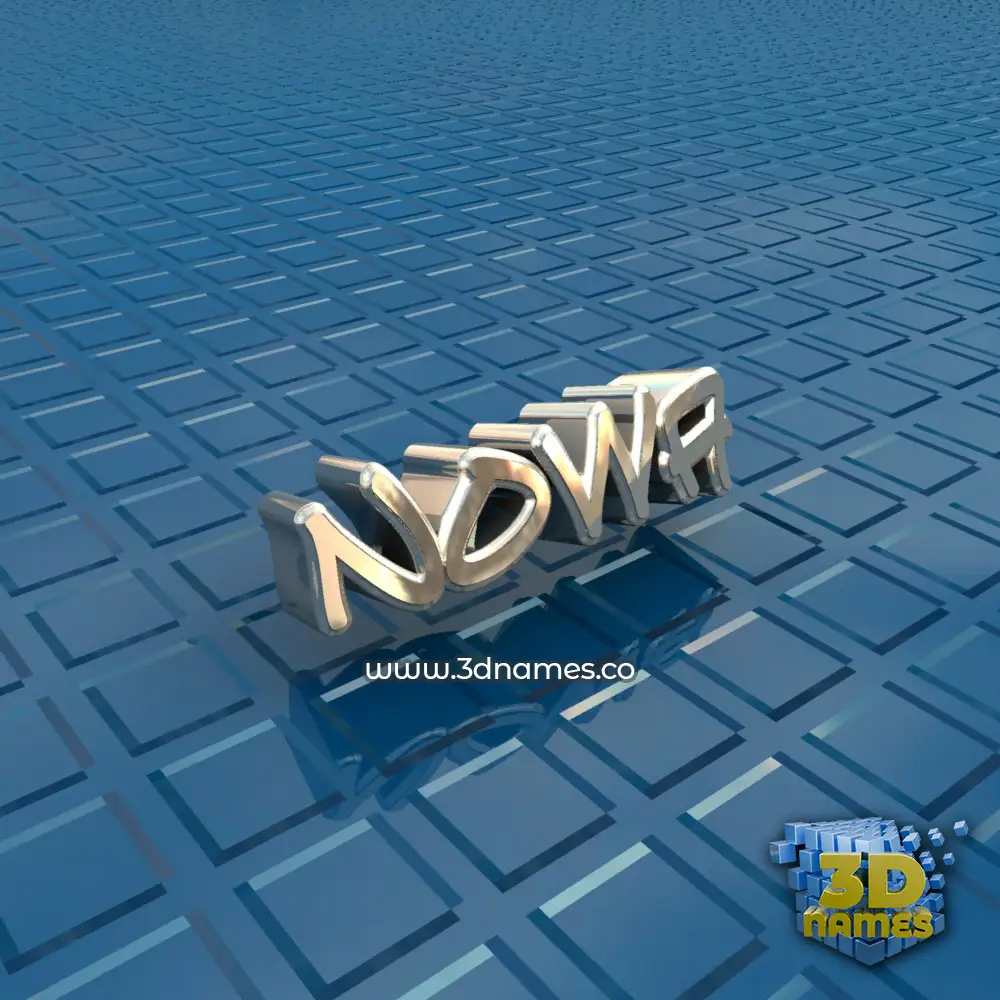 nowa in Blue Bling style - 3D name wallpaper