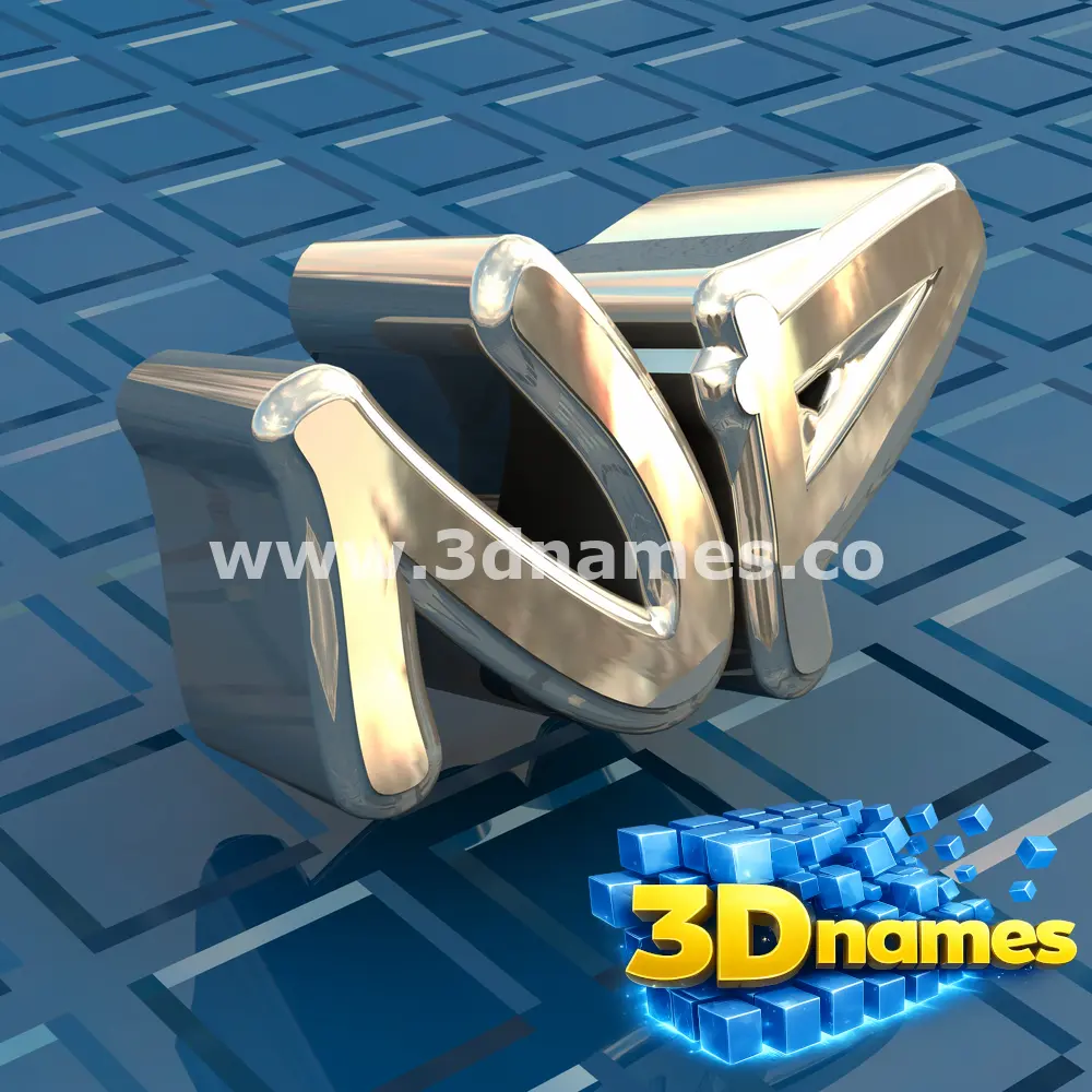 np in Blue Bling style - 3D name wallpaper