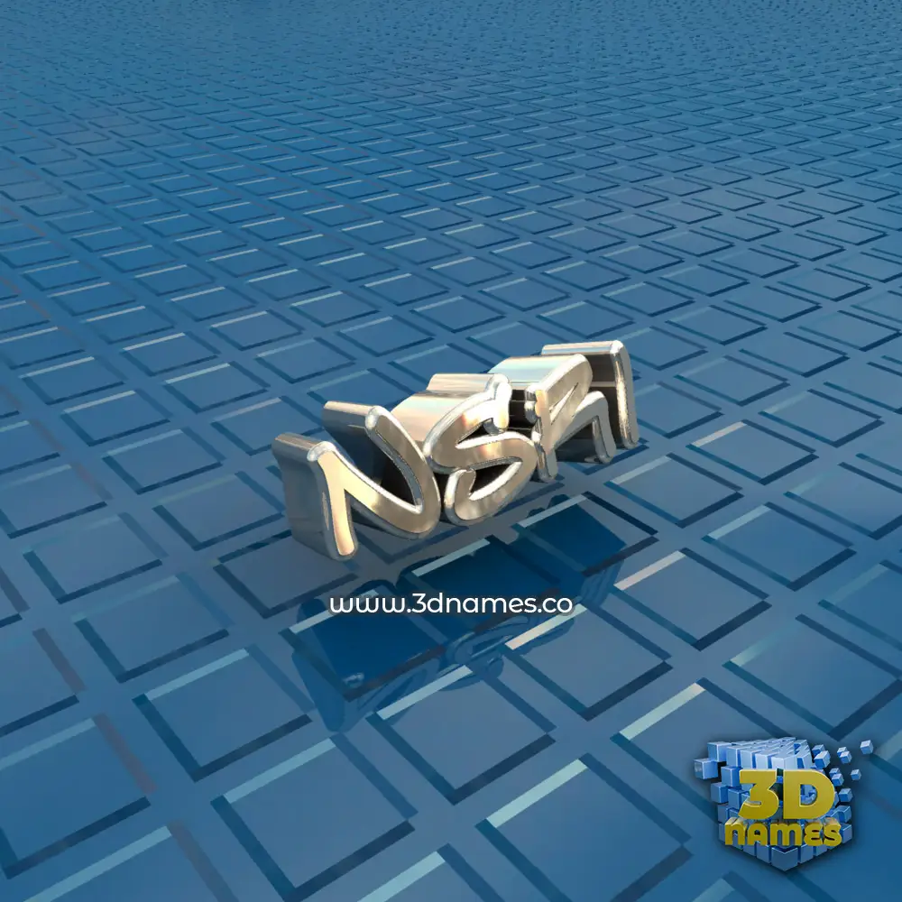 nsri in Blue Bling style - 3D name wallpaper