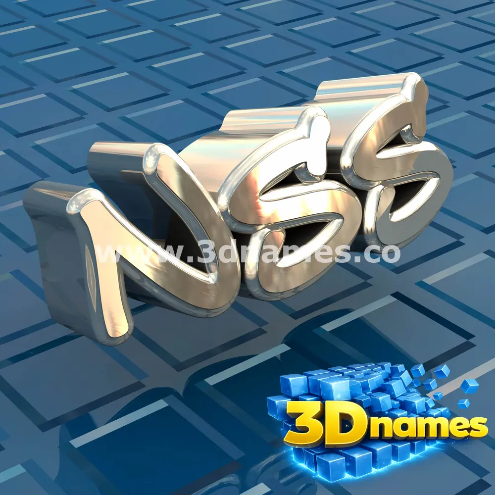 nss in Blue Bling style - 3D name wallpaper
