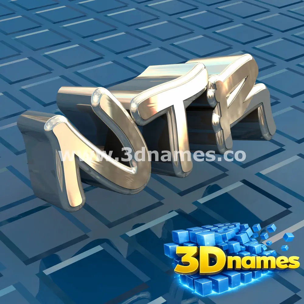 ntr in Blue Bling style - 3D name wallpaper
