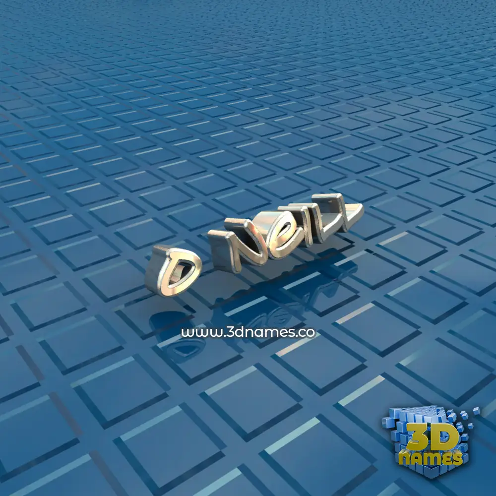 o neill in Blue Bling style - 3D name wallpaper
