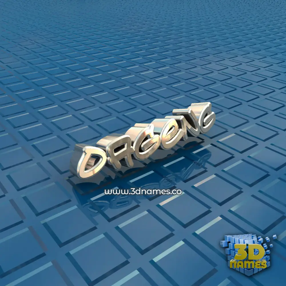 oageng in Blue Bling style - 3D name wallpaper