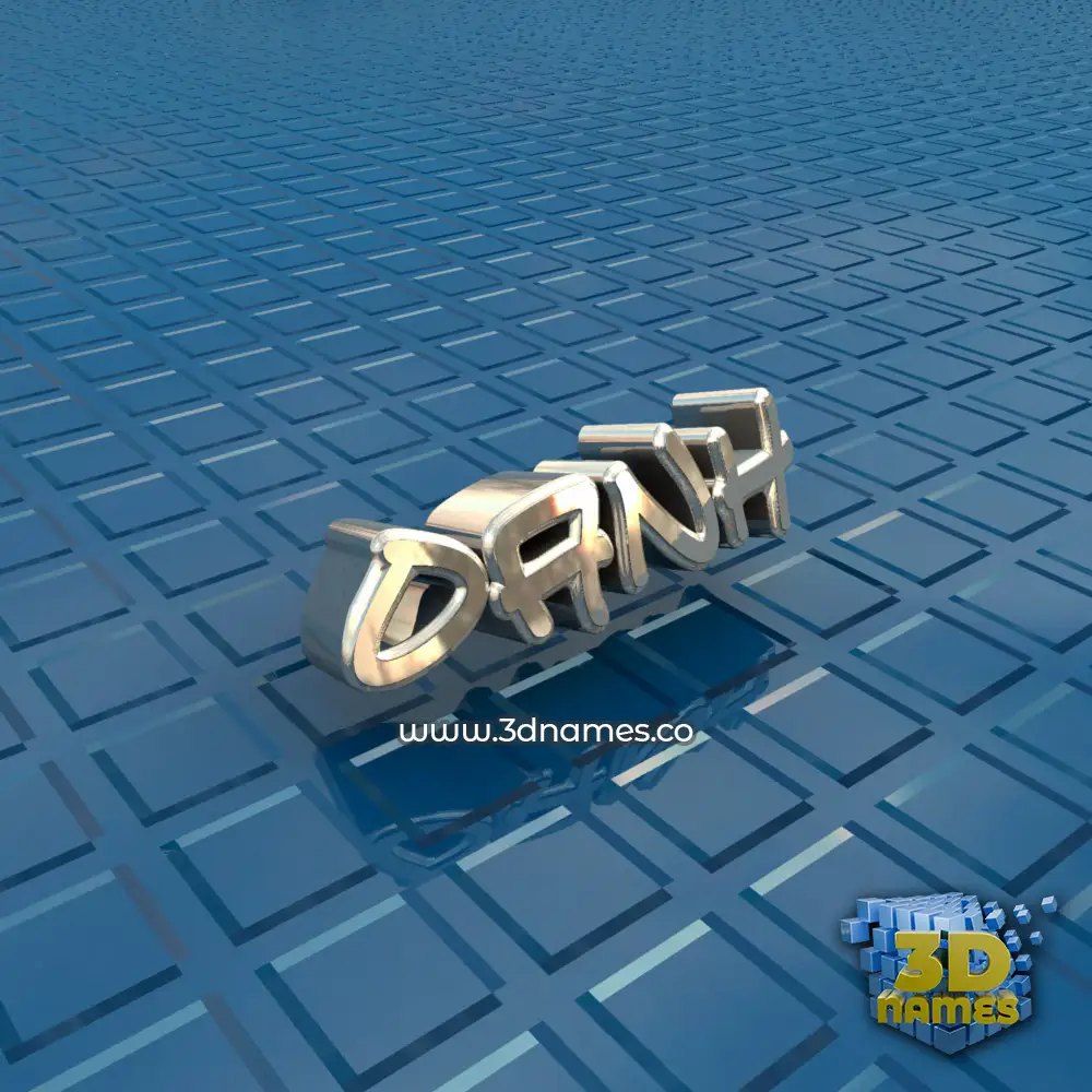 oanh in Blue Bling style - 3D name wallpaper