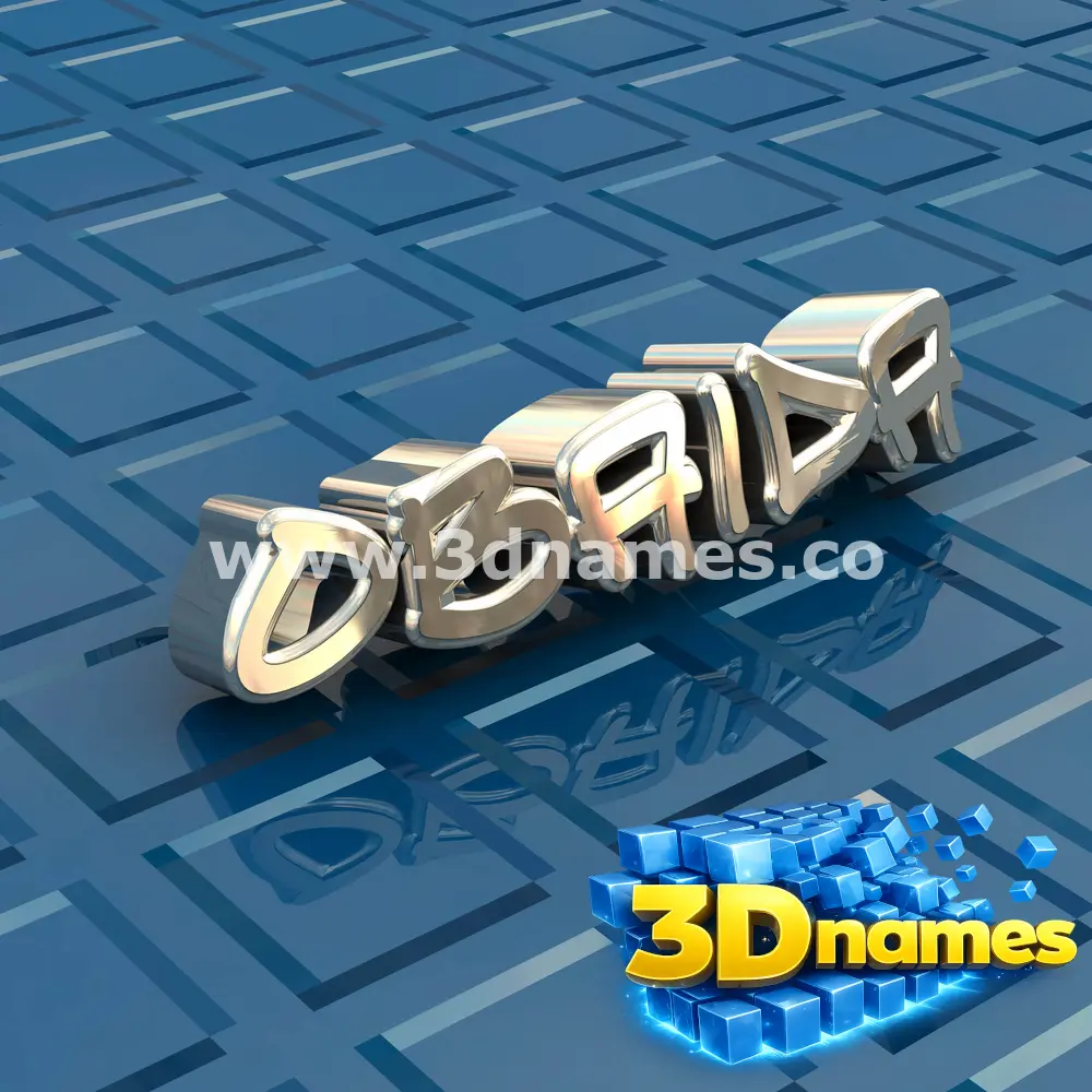 obaida in Blue Bling style - 3D name wallpaper