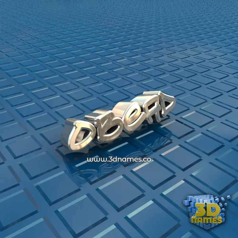 obead in Blue Bling style - 3D name wallpaper