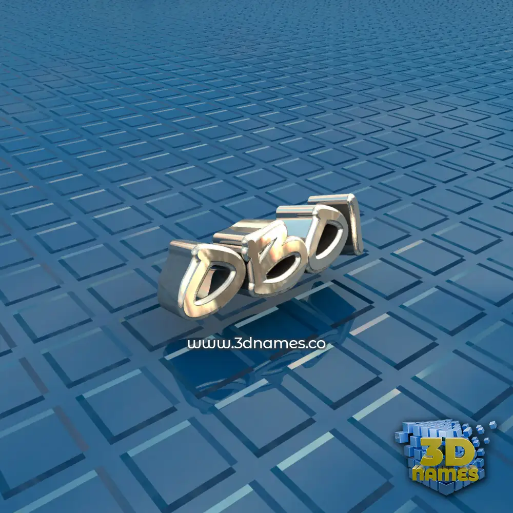oboi in Blue Bling style - 3D name wallpaper